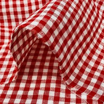 체크천왕 - 체크원단 체크천 체크원단(의류원단 침구원단 커튼원단 가방원단 이불원단 자투리원단 북유럽풍 닉우스터 체크 원단 체크무늬 동대문천가게 소품원단)AY-A8051-1 빨강
