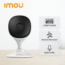 매장CCTV 펫 현관 홈 강아지 CCTV imou cue 2c wifi 카메라 베이비 모니터 카메라 인간 감지 소형 스마트 나이트 비전 카메라 실내 미니 감시, 02 NTSC_02 미국 플러그_01 3.6mm, 01 cue 2c