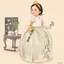 아트디 보석십자수 캔버스형 DIY 비즈 40x50 동양화시리즈, 캔버스, 애신 아기씨