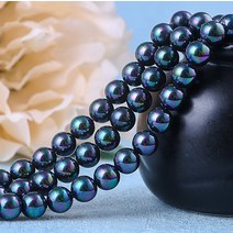 박진기획 조개 흑진주 원석재료 10mm 1줄 DIY 비즈, 단품