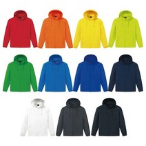 mh_가능 후드 상의 인쇄 유니폼 단체복 점퍼 경량 바람막이 자켓 행사용 단체 로고 등산 회사 탈부착