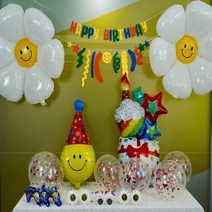 슈노프 해피 데이지 11종 생일 파티용품 풀세트