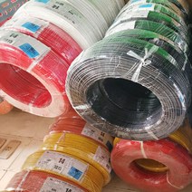 UL1015 AWG14 AWG12 AWG10 1M단위 절단 7칼라 600V 105도 리드선, AWG14 (약 2.08SQ), 백색(WH) 1M, 1개