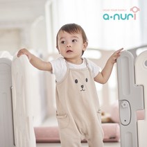 아누리 일반 베이비룸 아기안전가드 울타리 단품, 도어1개+70가드, 베이지