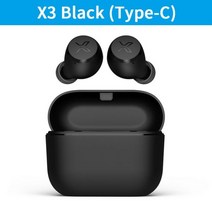 앤커 사운드코어 edifier x3 x3s tws 무선 블루투스 이어폰 블루투스 5.2 음성 보조 터치 제어 음성 보조 최대 28시간 재생, 브라질, X3 Black (Type-C)_