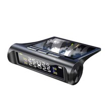 태양열 타이어 공기압 센서 압력 모니터 TPMS 경보장치, 업그레이드 모델 (컬러스크린 - 표준) 외부 obd