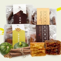 명인김규흔 미니 꿀약과 4종 세트 (꿀 단호박 생강 계피), 1