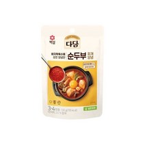 다담 부대찌개 양념 130g x 1개 5444632, 다담 순두부찌개 양념 130g x 1개