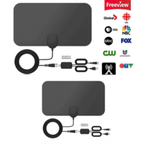 텔레비전 안테나 고화질 TV 안테나 수신기 블랙, 디지털 tv 안테나*2세트