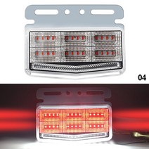차폭등 후진등led 화물차 차량경광등 방향지시등24V 트럭 사이드 마커 표시기 42led 슈퍼 밝은 조명 방수, 05 빨간