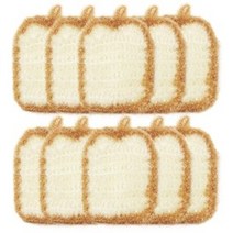 나무이야기 반짝이 아크릴 수세미 식빵, 30개, 1개입