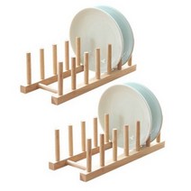 쿡차미 원목접시꽂이 2p