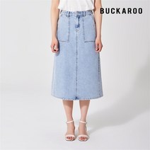 버커루 다들 이쁘대 여성 퍼티그 슬릿 스커트