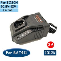 충전전지가위 전지 전동 충전 자동 가위 BAT411 교체 용 무선 드릴 AL1115CV 10.8 K 배터리 충전기 Bosch 1, 01 1012K  3A_01 US-110V