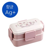 헬로키티 라인로즈 돔형2단 런치도시락[일]