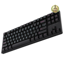 라이브잇 COX JWK 스위치 게이밍 기계식 키보드 H1리니어, 블랙 KR, CX87, 텐키리스