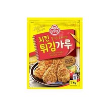 오뚜기 엄마손맛 식자재 치킨튀김가루 1KG 홈카페 아이간식, 27개