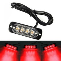 차량용 안개등 LED 전조등자동차 트럭 LED 측면 깜박임 비컨 비상 위험 마커 그릴 램프 12V 800LM 안전 긴, 한개옵션1, 한개옵션0