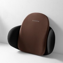 자동차 요추 지지대 머리 받침 목 베개 범용 소프트 카 메모리 폼 백 지원 쿠션 시트 여행 릴렉스 헤드 허리 자동차 키트, 허리 브라운