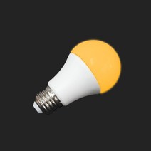 LED 9W 색 전구 옐로우(황색) E26 인테리어 램프, 1개