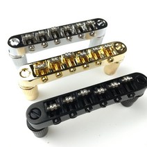 tune-o-matic 롤러 안장 lespaul lp sg 6현 기타용 일렉트릭 기타 브리지 made in korea, 크롬