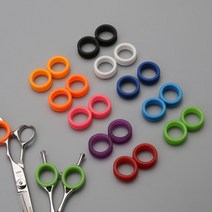 더그더그 미용 가위 실리콘 고무 링 2P, 검정