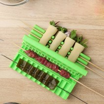 불멍 야외 캠핑 가정용 바비큐 그릴 미니 대형 화로대 무쇠 그릴드 바베큐 가제트 꼬치 케밥 메이커 바베큐 스트링거 상자 기계 쇠고기 돼지 고기 야채 문자열 주방 액세서리 126, 무작위의