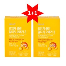[비타민하우스 약사토탈케어 플러스엑스팜} 혈행건강 맛집 약국전용 팜팜팜 초임계 클린 알티지 오메가3 (1 350mg x 30캡슐) 2박스 중성지질 개선 건조한 눈 개선, 2개