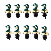 10 Pcs 올리브 오일 스파우트 자동 주류 Pourers 식초 병 마개 누출 방지 쏟아져 열기 닫기 종료, 공간
