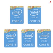빈티지 다이어리 다꾸 스티커팩 추억 스티커 세트 5pcs 4 세대 인텔 코어 I3 I5 I7 로고 스티커 라벨 노트, 01 A