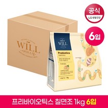 LG 생활건강 LG생활건강 시리우스 윌 프리바이오틱스 식이섬유 풍부한 애견사료 칠면조 1kg x 6팩, 단품없음, 선택완료, 선택완료