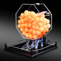 로또 추첨기 경품 로또 통 숫자 에어볼 뽑기 수동, 색상번호가있는빨간색트럼펫공50개