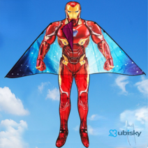 유비스키 연날리기 3D콩푸팬더, 700 미터 크리스탈 휠, 1.6 미터 3D 아이언 맨