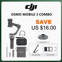 DJI OM4 콤보 오즈모 Mobile 3 3축 핸드헬드 짐벌 Gopro 및 카메라 안정기용 휴대전화용 셀카봉 삼각대 정품 부품, 중국, 기본 ER 어댑터 포함