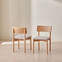 마이 리빙다이닝 1인용 원목 의자, 내추럴, 내추럴, 1개