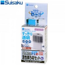 수이사쿠 활성탄 여과재 리필 세트 (에어피트/파워피트/터틀필터용), 1개