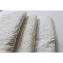 혜인천 펀칭목수 레이스원단 3종 커텐 의류 홈패션 원단, 줄장미, 광목색
