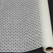 [귀염포장] 꽃무늬 뿅뿅 펀칭롤 - 진주색(50cmx10yds) 고퀄리티 포장지 꽃다발 선물 포장 공예 플라워 원데이클래스(5롤이상 주문시 배송가능)