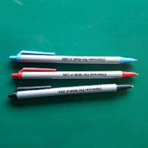BIC 크린룸볼펜-1타스(12개)RED BLUE BLACK, 12Ea