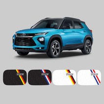 USK 트레일 블레이저 주유구 포인트 레터링 데칼 스티커 스크래치 기스방지 랩핑 커버 튜닝 DIY 익스테리어 차량 용품, 화이트_독일