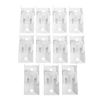 레일 커튼 호환 부품 10pcs 러너 풀리 금속 나사 측면 장착 브래킷 고정 상단 클램핑 엔드 캡 씰링 트랙 액세서리, Top Clamping