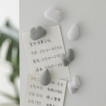 미니어처 마그네틱 자석 구름 선인장 조약돌 냉장고 장식 마그넷 소품 세트(3종), (1)03몽글몽글 1P, 그레이구름