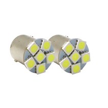 24V S25 6LED 싱글 화이트 LED 화물차 번호판등 토끼등 탑등 / 2개1세트 R5W 전구 벌브, 2개