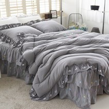 류금숙 여자의 정원 광목 워싱 자수침구 풀세트 (SS/Q/K/SK)