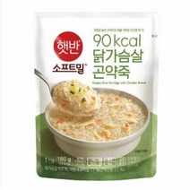 햇반 소프트밀 닭가슴살 곤약죽 180g, 5개