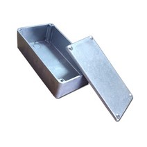 DIY 빈 고광택 알루미늄 인클로저 케이스 악기 액세서리 상자 일렉트릭 페달 120x66x40mm 용