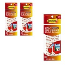 코맨드 리필 테이프 중형 6p, 화이트, 4개입