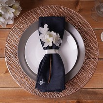 [정민이네샵] 라라 홈스타일링 테이블매트 메쉬패턴2p, 원지름 38cm, 크라프트상자-로즈골드