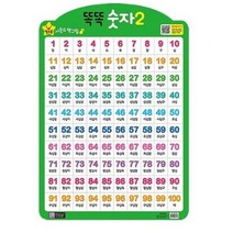 똑똑 숫자 2(벽보), 3개, 그린키즈