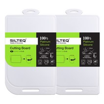 실텍 국산 무독성 플래티넘 실리콘 대 사이즈 도마 화이트 1+1, 화이트 도마 1+1